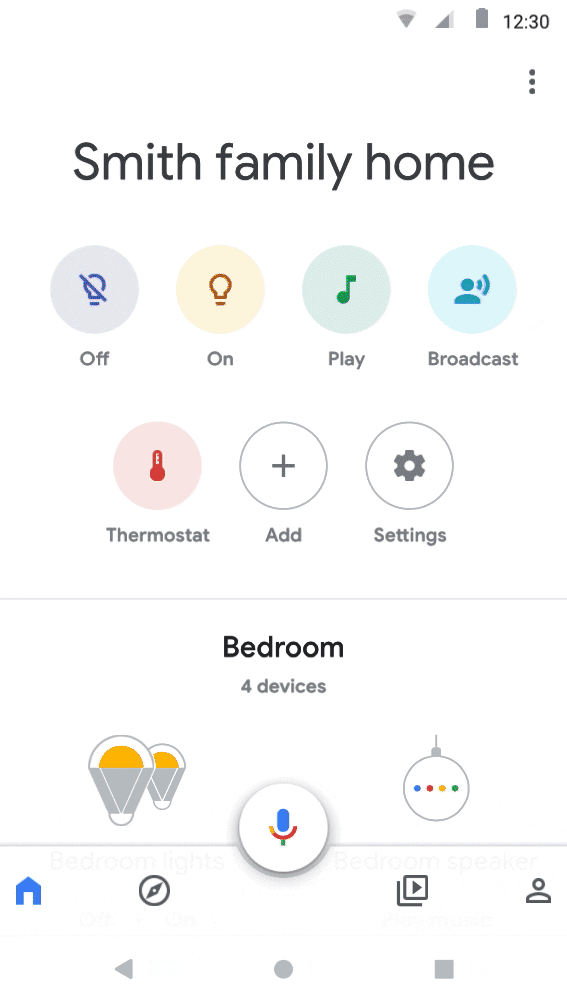 Play something on Google Home app